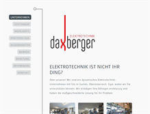 Tablet Screenshot of elektro-daxberger.at